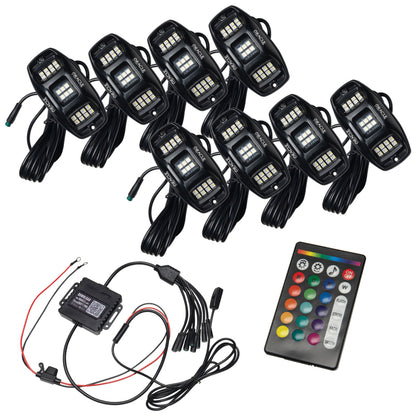 Oracle Underbody RGB+W Wheel Well Rock Light Kit - 8 PCS - ColorSHIFT - B2B Diesel & Gas Service