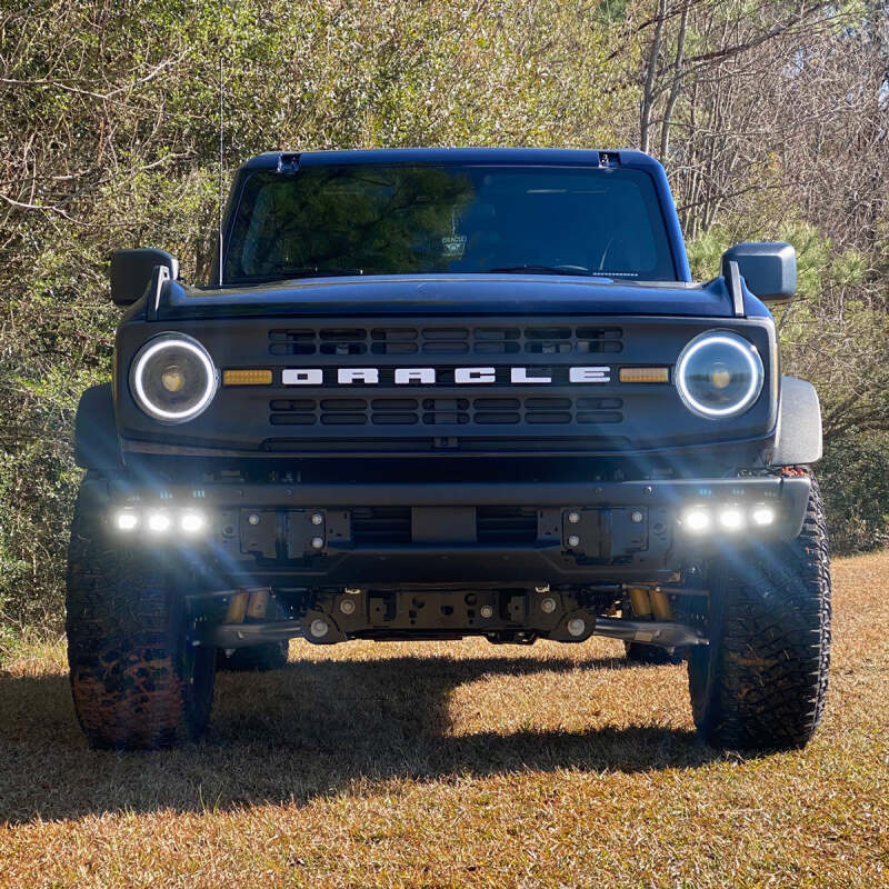 ORACLE Lighting 21-22 Ford Bronco Triple LED Fog Light Kit for Steel Bumper - White - B2B Diesel & Gas Service