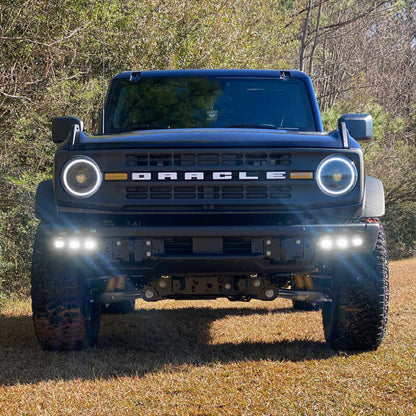 ORACLE Lighting 21-22 Ford Bronco Triple LED Fog Light Kit for Steel Bumper - White - B2B Diesel & Gas Service
