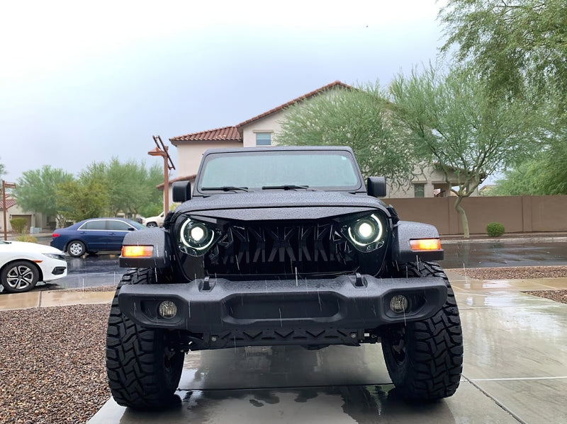 Oracle Jeep Wrangler JL Oculus Bi-LED Projector Headlights- Graphite Metallic - 5500K - B2B Diesel & Gas Service