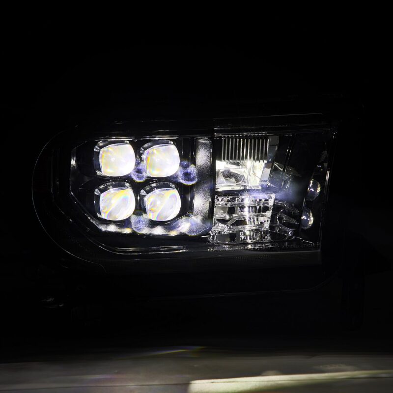 AlphaRex 07-13 Toyota Tundra NOVA LED Proj Headlights Alpha-Black w/Activ Light/Seq Signal/DRL - B2B Diesel & Gas Service
