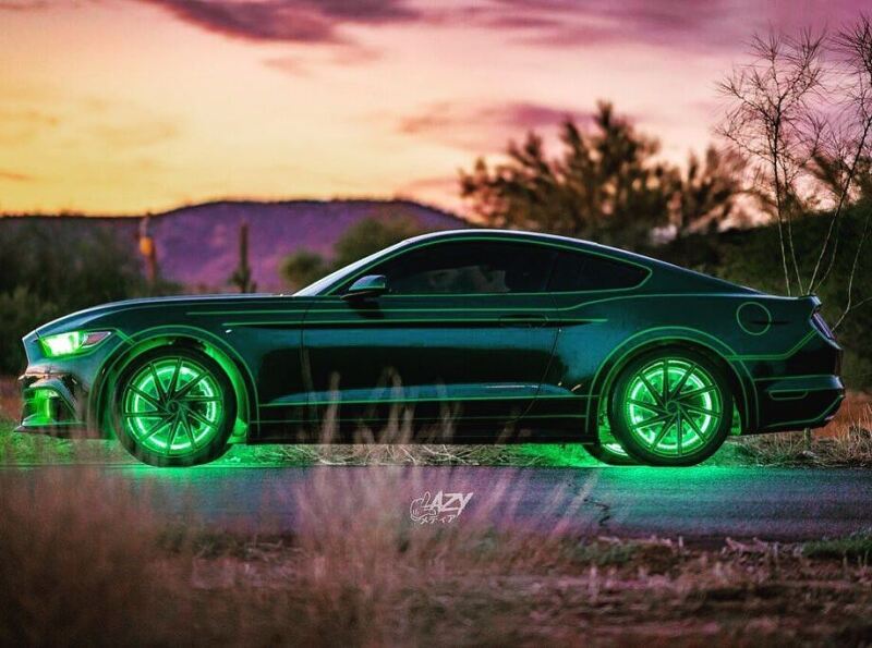 Oracle LED Illuminated Wheel Rings - ColorSHIFT - 15in. - ColorSHIFT No Remote - B2B Diesel & Gas Service