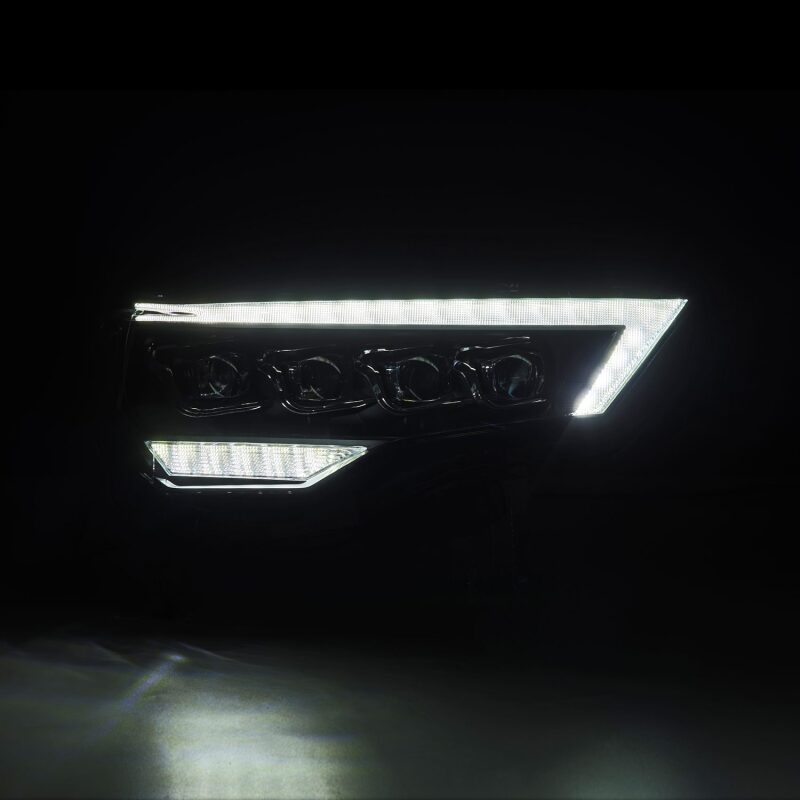 AlphaRex 14-22 Toyota 4Runner (2021 Req. Conv) NOVA LED Proj HL Blk w/Actv Light & Seq. Sig + SB DRL - B2B Diesel & Gas Service