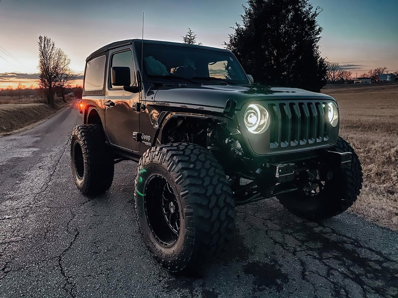 Oracle Jeep Wrangler JL Oculus Bi-LED Projector Headlights- Graphite Metallic - 5500K - B2B Diesel & Gas Service