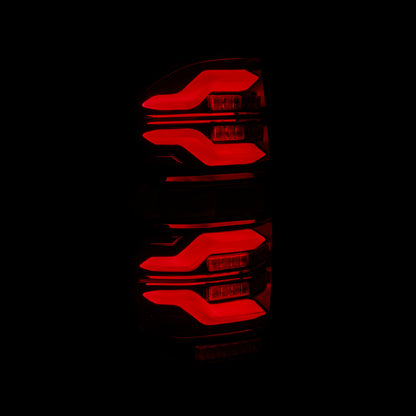 AlphaRex 14-21 Toyota Tundra LUXX LED Taillights Black/Red w/Activ Light/Seq Signal - B2B Diesel & Gas Service