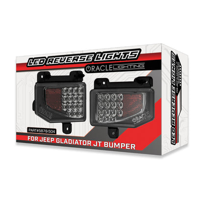 Oracle Jeep Gladiator JT Rear Bumper LED Reverse Lights w/ Plug & Play Harness - 6000K - B2B Diesel & Gas Service