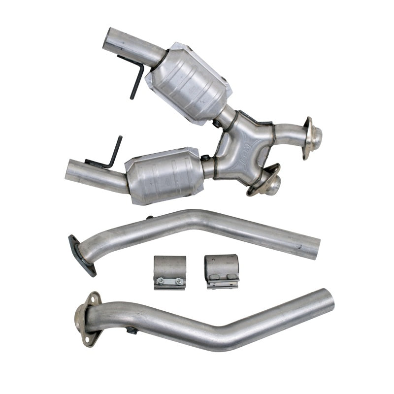 BBK 96-98 Mustang 4.6 GT High Flow X Pipe With Catalytic Converters - 2-1/2 - B2B Diesel & Gas Service