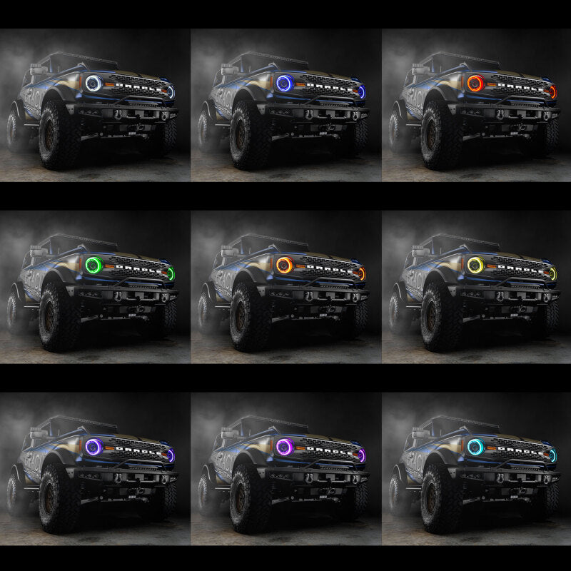 Oracle 2021+ Ford Bronco Oculus Bi-LED Projector Headlights - ColorSHIFT LED - B2B Diesel & Gas Service