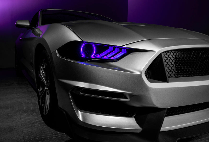 Oracle Lighting 18-23 Ford Mustang Dynamic ColorSHIFT LED Headlights - Black Series - B2B Diesel & Gas Service