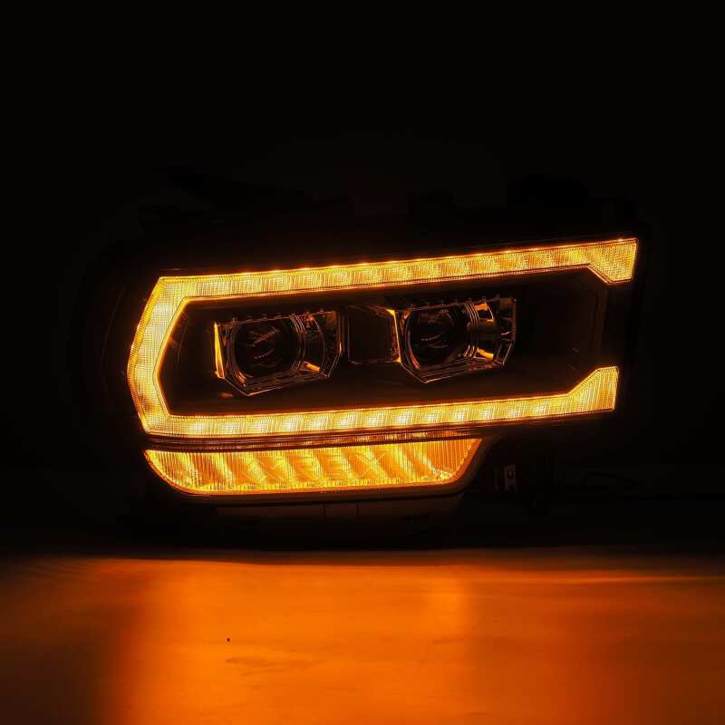 AlphaRex 19-21 Ram 2500 LUXX LED Proj Headlights Plank Style Black w/Activ Light/Seq Signal/DRL - B2B Diesel & Gas Service