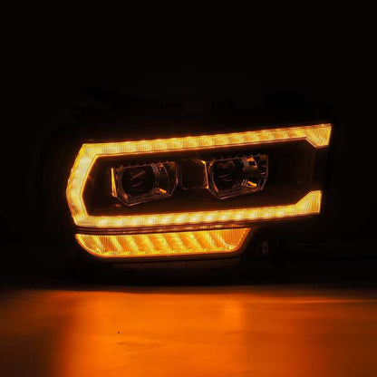 AlphaRex 19-21 Ram 2500 LUXX LED Proj Headlights Plank Style Black w/Activ Light/Seq Signal/DRL - B2B Diesel & Gas Service