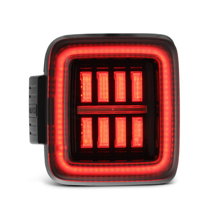 AlphaRex 18-23 Jeep Wrangler JL NOVA Prismatic LED Taillights Alpha-Black - B2B Diesel & Gas Service