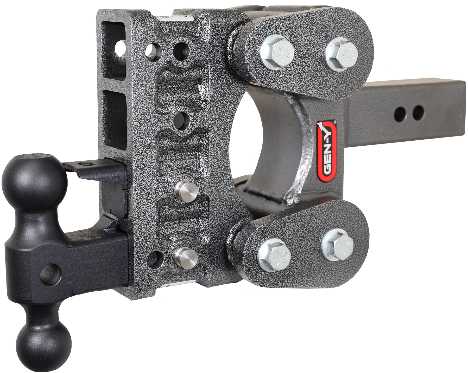 The BOSS TORSION-FLEX 2.5" Shank 5" Drop 1.7K TW 16K Hitch Dual-Ball Pintle Lock GH-1124 - B2B Diesel and Gas Service