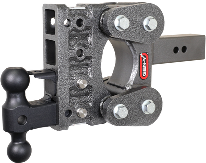 The BOSS TORSION-FLEX 2.5" Shank 5" Drop 1.7K TW 16K Hitch Dual-Ball Pintle Lock GH-1124 - B2B Diesel and Gas Service