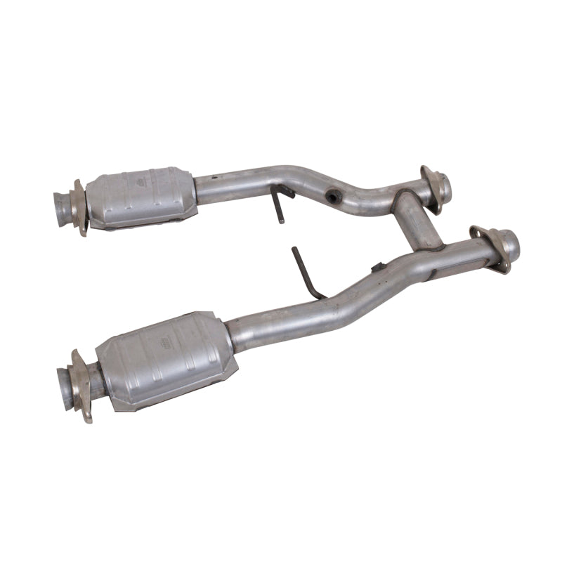 BBK 96-04 Mustang 4.6 GT / Cobra Short Mid H Pipe w Catalytic Converters 2-1/2 For Long Tube Headers - B2B Diesel & Gas Service
