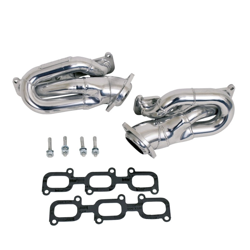 BBK 11-15 Ford Mustang 3.7L Shorty Tuned Length Headers - 1-5/8 Silver Ceramic (CARB EO 11-14 Only) - B2B Diesel & Gas Service