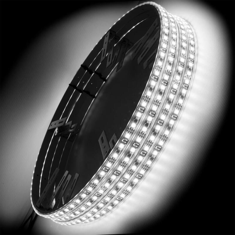 Oracle LED Illuminated Wheel Rings - Double LED - White - B2B Diesel & Gas Service