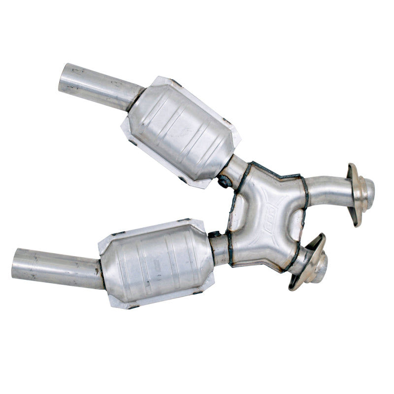 BBK 99-04 Mustang 4.6 GT / Cobra High Flow X Pipe With Catalytic Converters - 2-1/2 - B2B Diesel & Gas Service