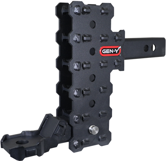 PHANTOM-X 2" Hollow Shank 7" Offset Drop .7K TW 7K Hitch & Platinum Ball Mount GH-13155X - B2B Diesel and Gas Service