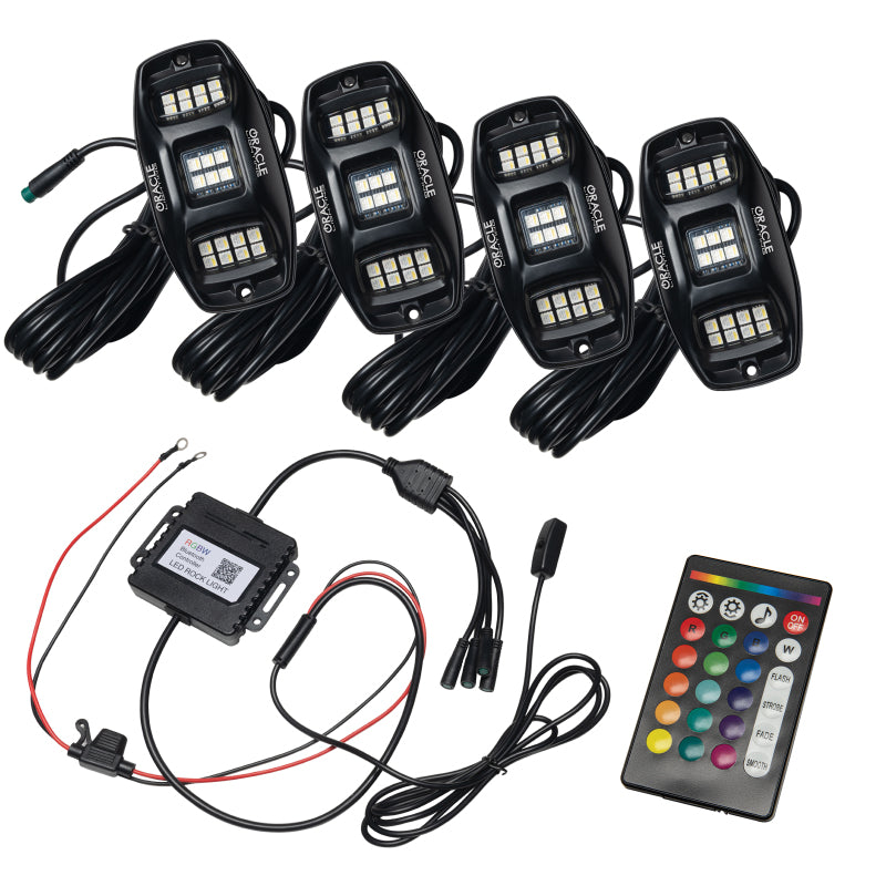 Oracle Underbody RGB+W Wheel Well Rock Light Kit - 4 PCS - ColorSHIFT - B2B Diesel & Gas Service