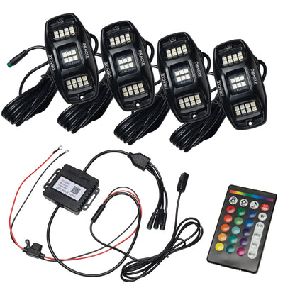 Oracle Underbody RGB+W Wheel Well Rock Light Kit - 4 PCS - ColorSHIFT - B2B Diesel & Gas Service
