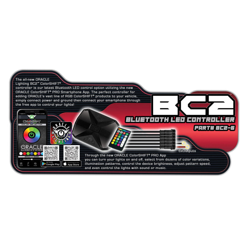 ORACLE Lighting BC2 Bluetooth ColorShift RGB LED Controller - 6 Output - B2B Diesel & Gas Service