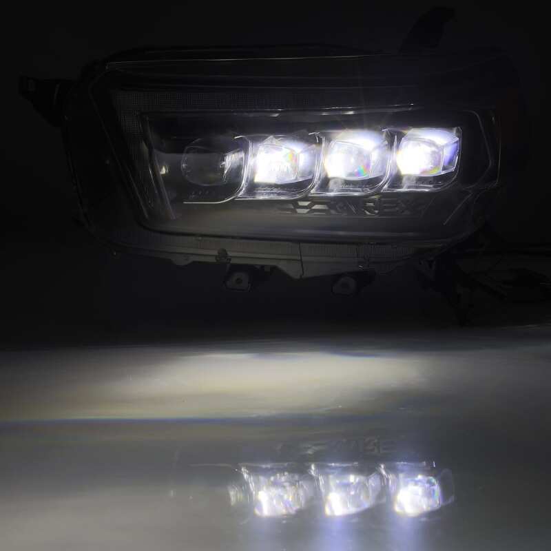 AlphaRex 10-13 Toyota 4Runner NOVA LED Projector Headlights Plank Style Black w/Seq Signal/DRL - B2B Diesel & Gas Service