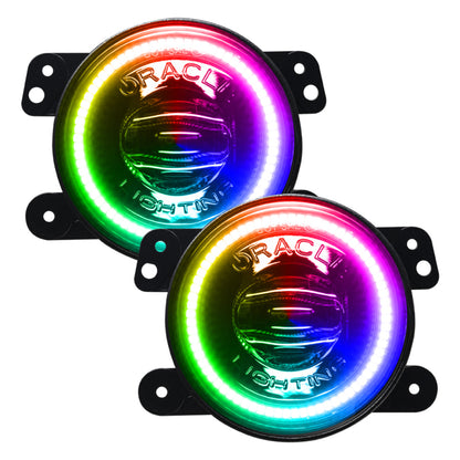 Oracle Jeep Wrangler JK/JL/JT High Performance W LED Fog Lights - ColorSHIFT - Dynamic - B2B Diesel & Gas Service
