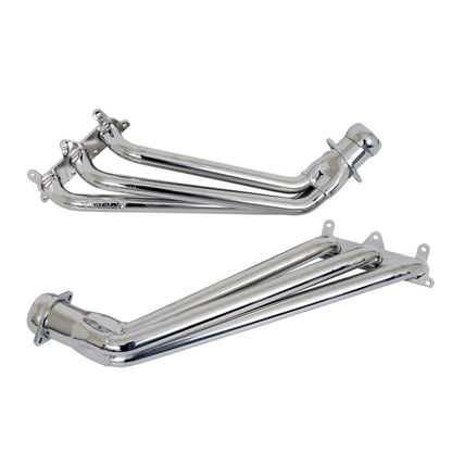 BBK 10-11 Camaro V6 Long Tube Exhaust Headers With Converters - 1-5/8 Chrome - B2B Diesel & Gas Service