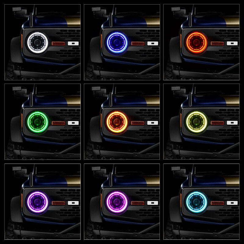 Oracle 2021+ Ford Bronco Oculus Bi-LED Projector Headlights - ColorSHIFT LED - B2B Diesel & Gas Service