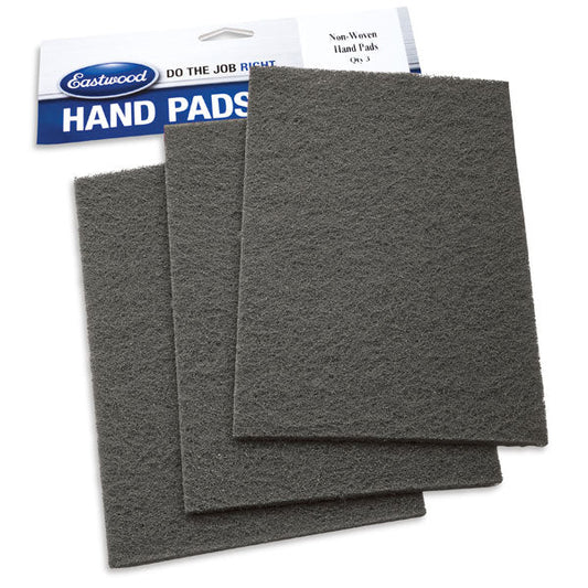 Eastwood CONTOUR® Non Woven Fine Grit Hand Pads - Gray - 3 Pack 
