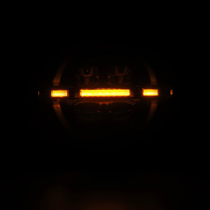 AlphaRex 18-23 Jeep Wrangler JL/Gladiator JT LED Proj Headlights Alpha-Blk w/ Activ Light/Seq Signal - B2B Diesel & Gas Service