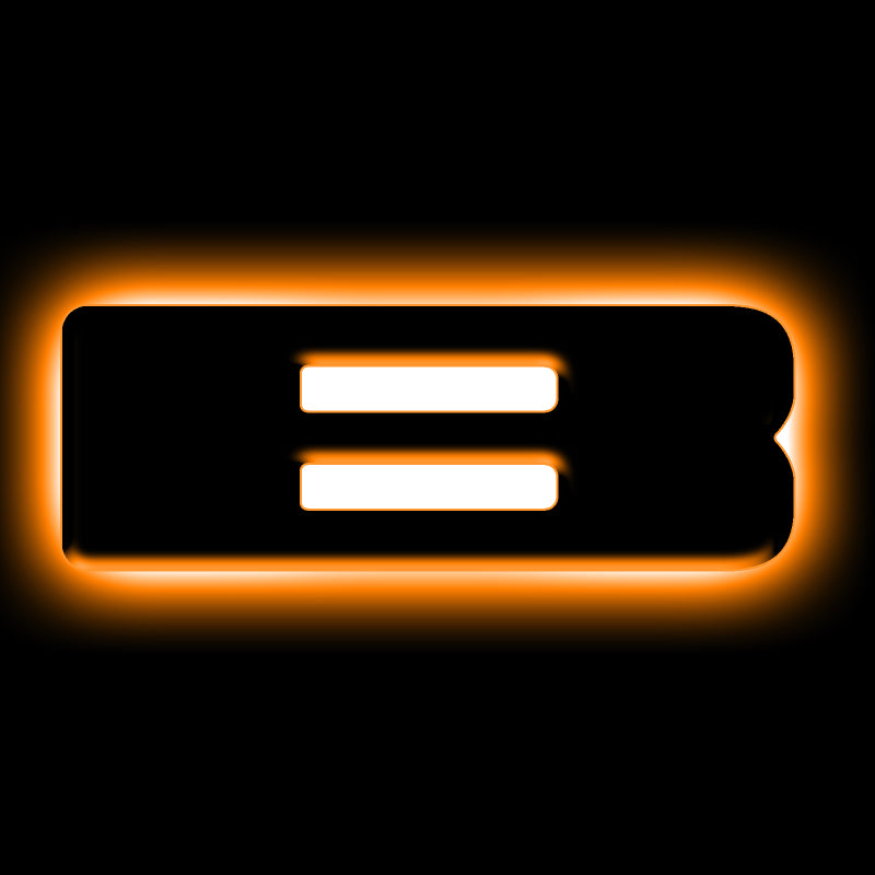 ORACLE Lighting Universal Illuminated LED Letter Badges - Matte Blk Surface Finish - B - B2B Diesel & Gas Service