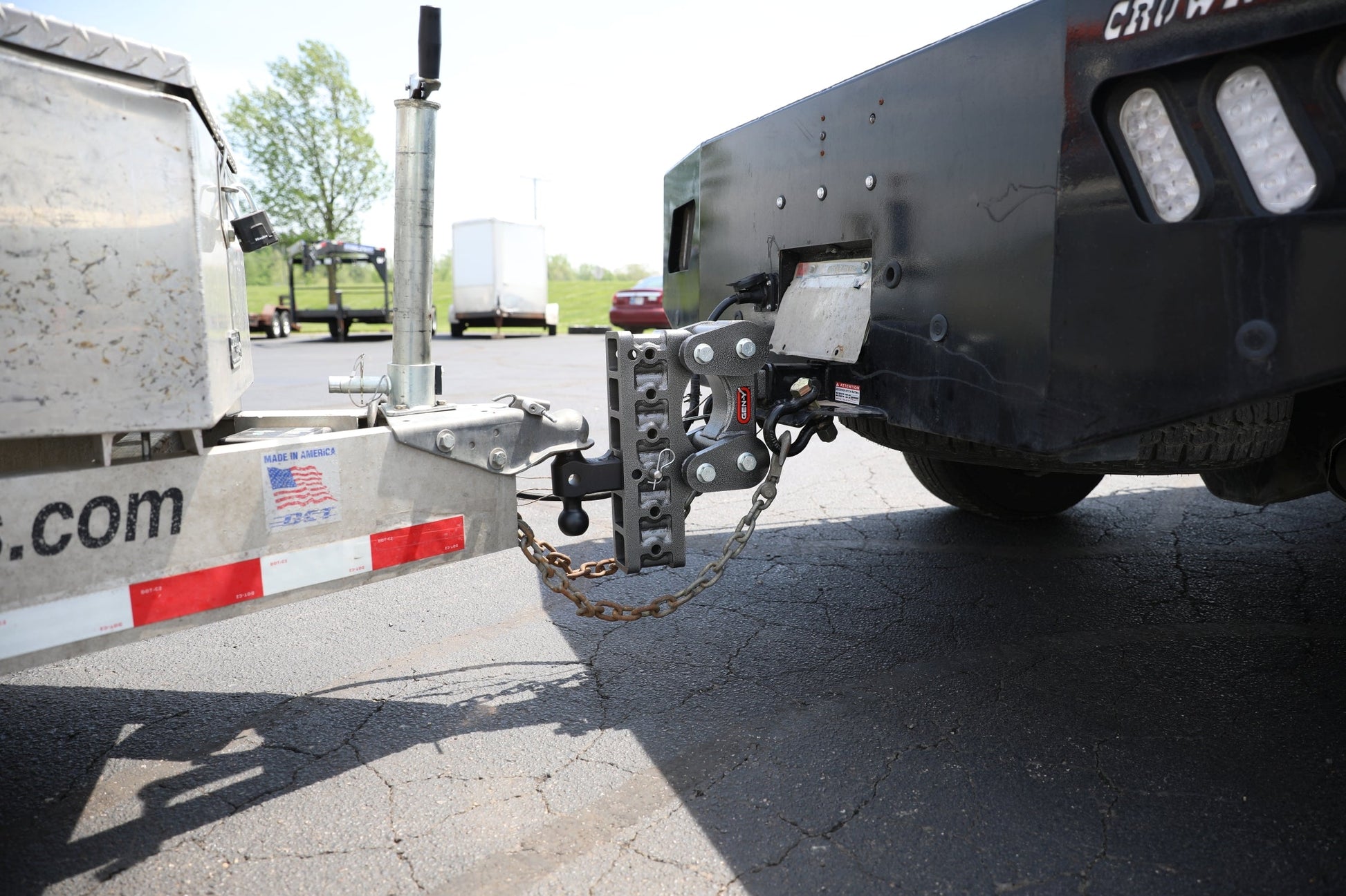 The BOSS TORSION-FLEX 2.5" Shank 5" Drop 1.7K TW 16K Hitch Dual-Ball Pintle Lock GH-1124 - B2B Diesel and Gas Service