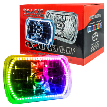 Oracle Pre-Installed Lights 7x6 IN. Sealed Beam - ColorSHIFT Halo - B2B Diesel & Gas Service