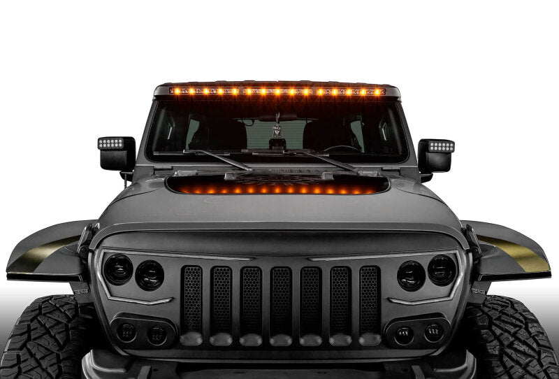 Oracle Jeep Wrangler JL/Gladiator JT Integrated Windshield LED Light Bar System - B2B Diesel & Gas Service