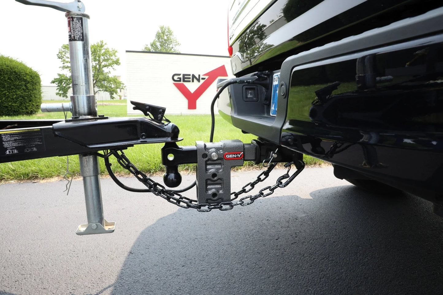 MEGA-DUTY 2.5" Shank 9" Drop 3.5K TW 32K Hitch with Dual-Ball & Pintle Lock GH-1624 - B2B Diesel and Gas Service