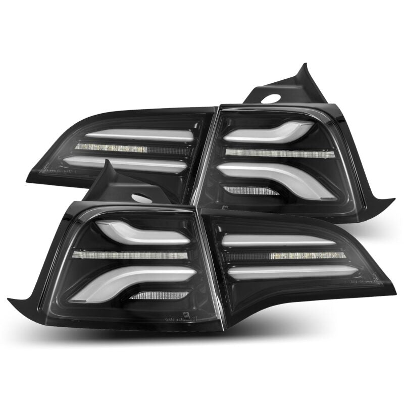 AlphaRex 20-22 Tesla Model Y PRO-Series LED Tail Lights Jet Black w/Seq Sig - B2B Diesel & Gas Service