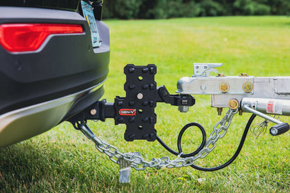 PHANTOM-X 2" Hollow Shank 4.5" Offset Drop .7K TW 7K Hitch & Platinum Ball Mount GH-13154X - B2B Diesel and Gas Service