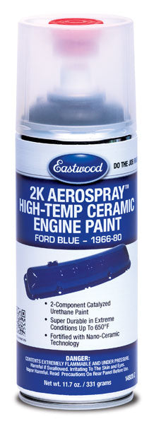 Eastwood 2K AeroSpray High Temp Engine Paint Ford Blue 1966 80 - B2B Diesel & Gas Service