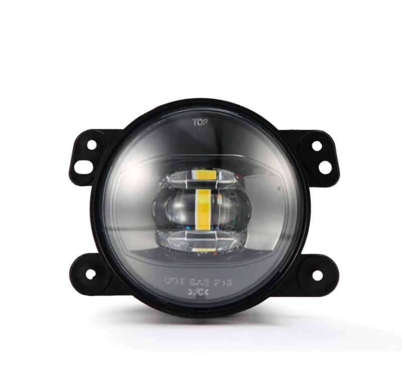 AlphaRex Universal Chrysler/Dodge/Hummer/Jeep DoubleTap Dual Color LED Proj Fog Lights - White/Amber - B2B Diesel & Gas Service