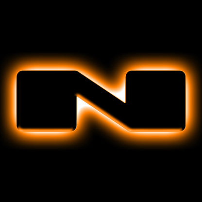 ORACLE Lighting Universal Illuminated LED Letter Badges - Matte Blk Surface Finish - N - B2B Diesel & Gas Service