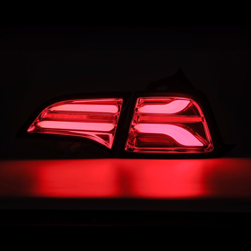 AlphaRex 17-22 Tesla Model 3 PRO-Series LED Tail Lights Red Smoke w/Seq Sig - B2B Diesel & Gas Service