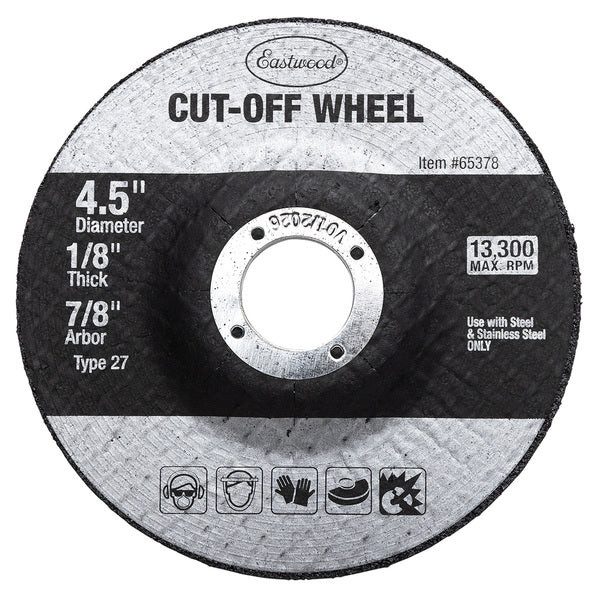 Eastwood 1/8 Inch Depressed Center Cut Off Wheel - 5 Pack 