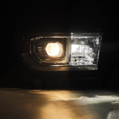 AlphaRex 07-13 Toyota Tundra / 08-17 Sequoia LUXX LED Proj HL Chrome w/Actv Light / Seq. Sig + DRL - B2B Diesel & Gas Service