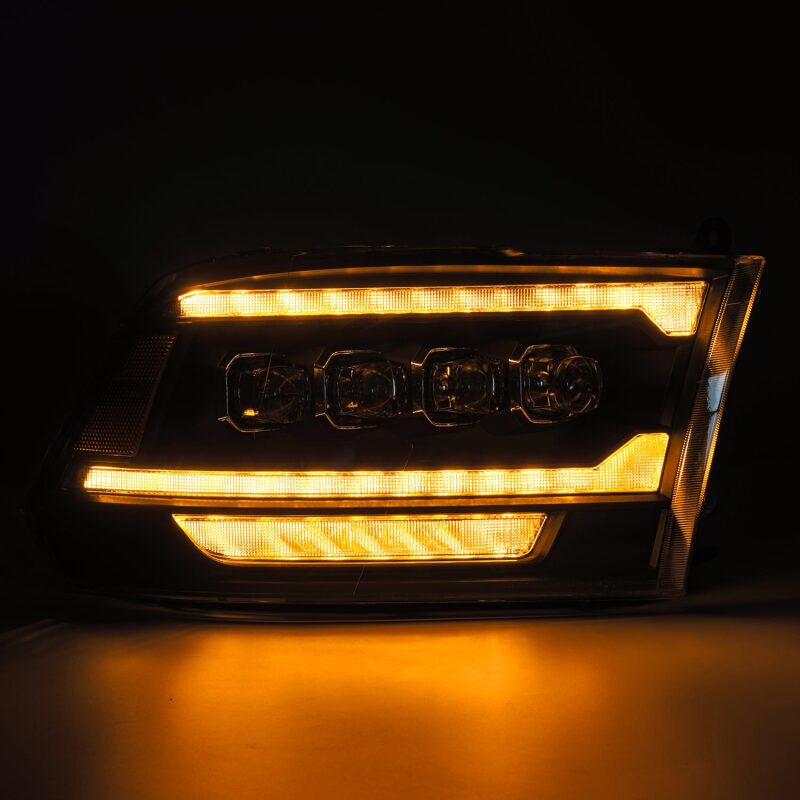 AlphaRex 09-18 Dodge Ram 2500 NOVA LED Proj Headlights Plank Style Design Black w/ Activation Light - B2B Diesel & Gas Service