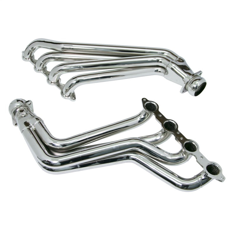 BBK 10-15 Camaro LS3 L99 Long Tube Exhaust Headers With Converters - 1-3/4 Chrome - B2B Diesel & Gas Service
