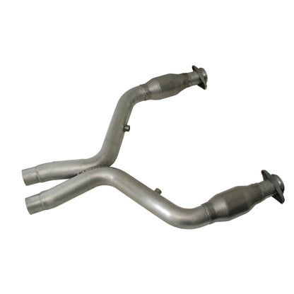 BBK 11-14 Mustang 5.0 Short Mid X Pipe With Catalytic Converters 3.0 For BBK Long Tube Headers - B2B Diesel & Gas Service