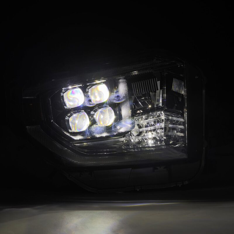 AlphaRex 14-21 Toyota Tundra NOVA-Series LED Proj Headlights Alpha-Blk w/Actv Light & Seq. Sig + DRL - B2B Diesel & Gas Service