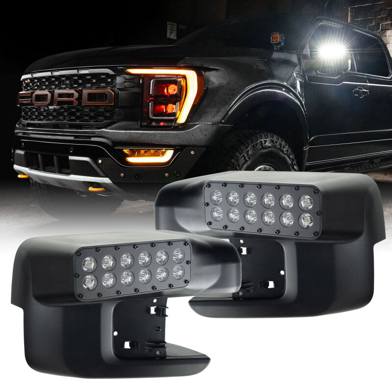 Oracle 21-25 Ford F150 LED Off-Road Side Mirror Ditch Lights - White LED - B2B Diesel & Gas Service
